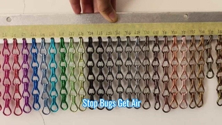 알루미늄 체인 플라이 스크린 곤충 보호