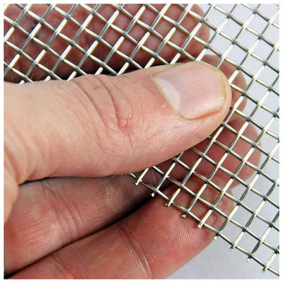 Pvc 코팅 0.5mm 디아 잠금 크림 와이어 메시 스테인리스 스틸