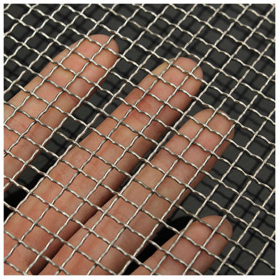 Pvc 코팅 0.5mm 디아 잠금 크림 와이어 메시 스테인리스 스틸