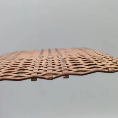 청동 색상 강철 유선 장식 유선 망 스크린 PVC 코팅