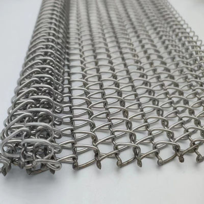 상호 연결 된 나선 철망 크기 2mm-20mm 맞춤형 색상의 스테인리스 스틸