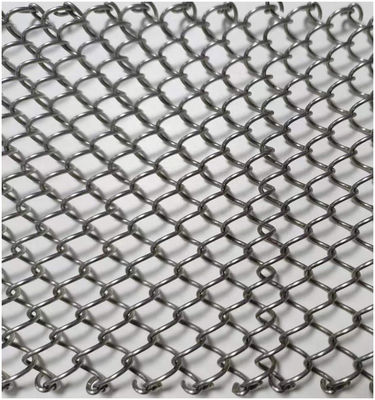 구리 닦은 마무리 건축 확장 된 금속  Mesh With Twill Weave 스타일