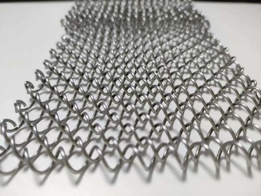 구리 닦은 마무리 건축 확장 된 금속  Mesh With Twill Weave 스타일