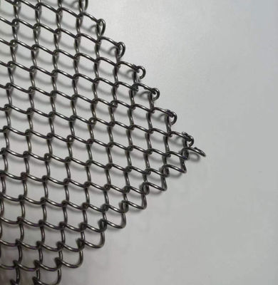 구리 닦은 마무리 건축 확장 된 금속  Mesh With Twill Weave 스타일