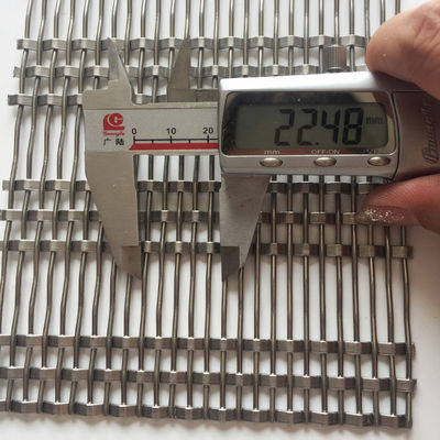 0.8mm 2.0mm 와이어 지름 스테인리스 스틸 건축물  Mesh 쉽게 설치