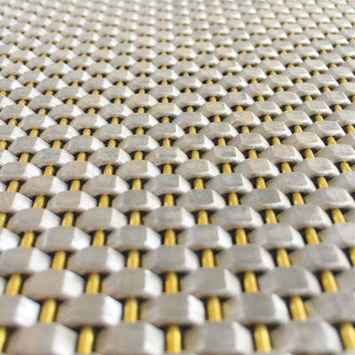 와이어 직경 0.8mm 2.0mm 스테인리스 스틸  Mesh 패널 커버 벽에 평면 직물