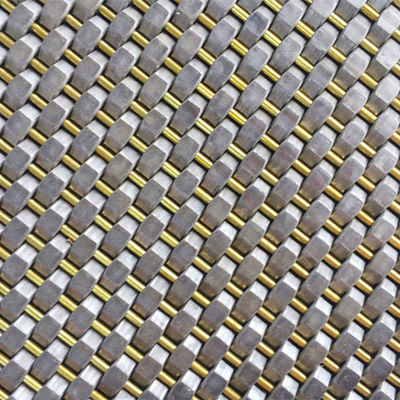 와이어 직경 0.8mm 2.0mm 스테인리스 스틸  Mesh 패널 커버 벽에 평면 직물