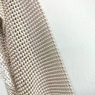 유연한 알루미늄 금속 시킨  Mesh 금속 천 체인 메일 커튼 천