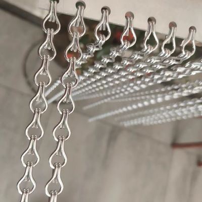 크기 90x210cm 체인 링크 와이어 메시 커튼 크기 상업 보안 장벽