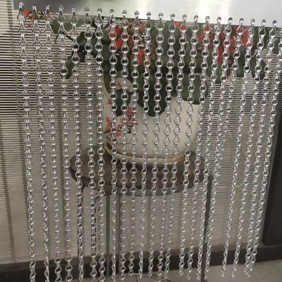 크기 90x210cm 체인 링크 와이어 메시 커튼 크기 상업 보안 장벽
