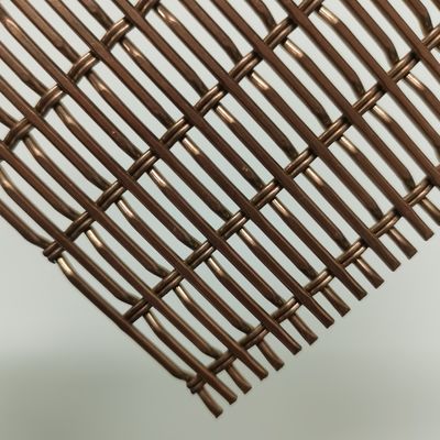 PVDF 표면 처리를 가진 방화 방지 장식용 와이어 메시 그릴