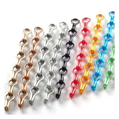 커스터마이징 할 수 있는 알루미늄 체인 플라이 스크린 와이어 지름 2mm 표준 크기 12mm * 24mm