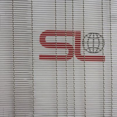 스테인레스 스틸 망 가루 가루 된 유리 현대 공간 장식 벽 천장 강조 ISO 사용자 지정 절단