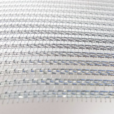 건축 유리 laminated 스테인리스 스틸 와이어  Mesh 현대 공간 분할 장치 및 벽 덮개를 위해 짜인