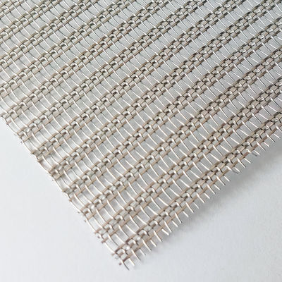 건축 유리 laminated 스테인리스 스틸 와이어  Mesh 현대 공간 분할 장치 및 벽 덮개를 위해 짜인