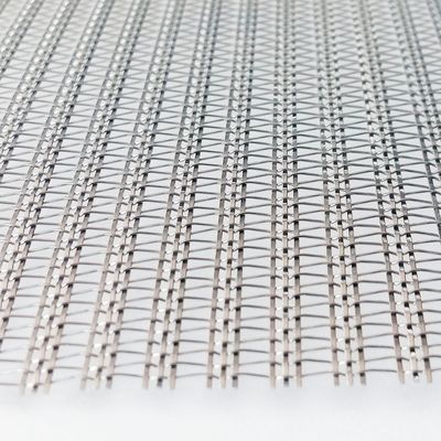 건축 유리 laminated 스테인리스 스틸 와이어  Mesh 현대 공간 분할 장치 및 벽 덮개를 위해 짜인