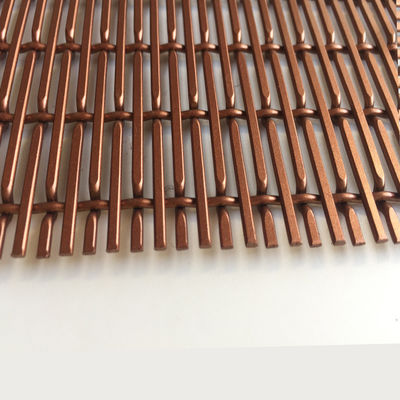 레드 구리 색 알루미늄 와이어 메시 지름 1.5mm/2mm 벽 패널