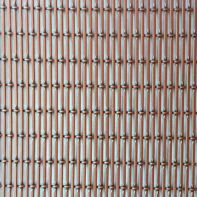 레드 구리 색 알루미늄 와이어 메시 지름 1.5mm/2mm 벽 패널