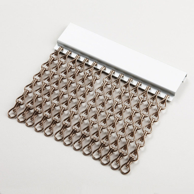 장식적인 Chainmail 반지 메시 커튼 스크린 건물 정면 자연적인 색깔