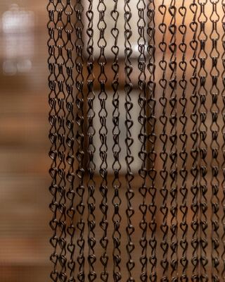 24mm 체인 간격 알루미늄 체인 플라이 스크린, 간편한 설치와 통풍으로 해충 방지