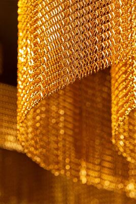 12x24mm 체인 크기 알루미늄 체인 커튼 60% 오픈 영역과 1.2mm 와이어 지름 곤충 보호