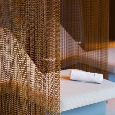 12x24mm 체인 사이즈 알루미늄 체인 플라이 스크린, 60% 개방 면적 및 1.2mm 와이어 직경으로 해충 방지