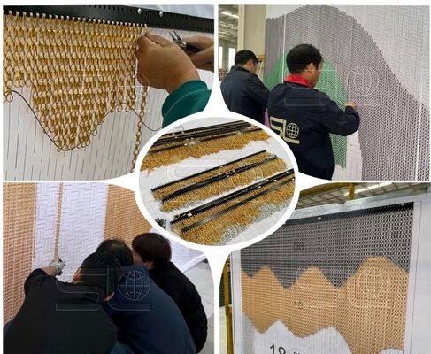 산업용으로 이상적인 내구성 있는 알루미늄 체인 방충망, 효과적인 해충 방지 및 오래 지속되는 성능 제공