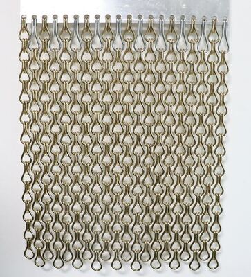 12x24mm 체인 사이즈 알루미늄 체인 링크 커튼 60% 오픈 영역과 1.2mm 와이어 지름 곤충 보호