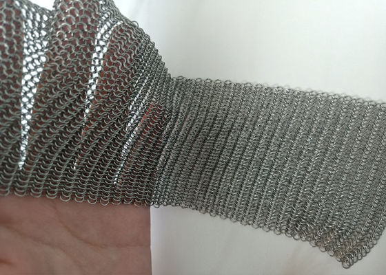 장식적인 Chainmail 반지 메시 커튼 스크린 건물 정면 자연적인 색깔